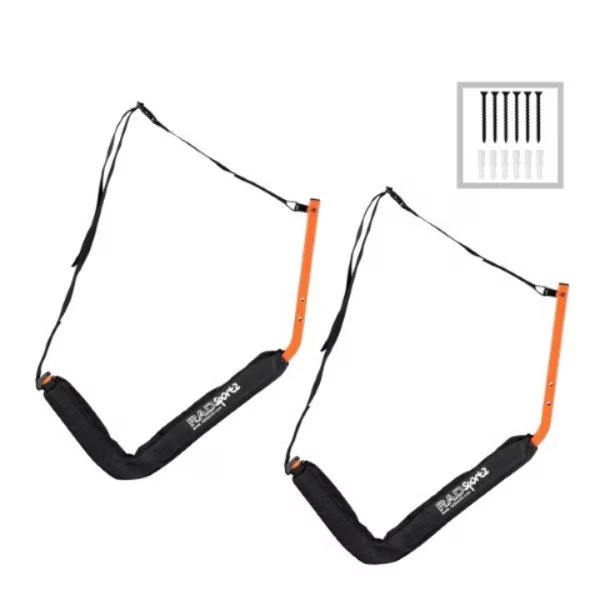 Kayak Rack Storage System, Boat Dock Wall Mounts made from Durable Steel, Indoor or Outdoor Storage, Leisure Sports, Mfr#: 483527FLY